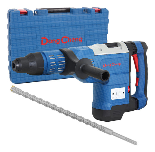 Martelete Rotativo Profissional DZC45 Sds Max DongCheng 1500w 3 Modos 8,2 kg Cor Azul