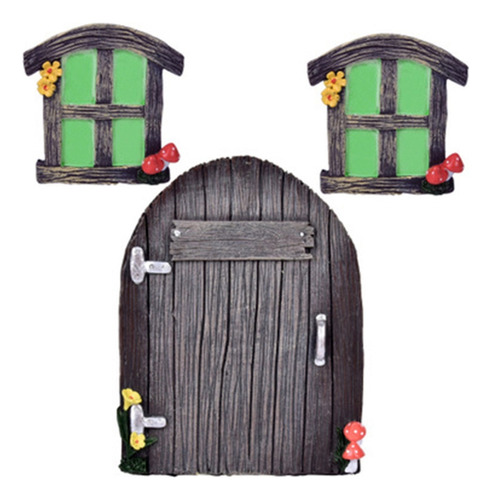 Puerta De Hogar Fairy Gnome Para Ventanas Para Patio De Árbo