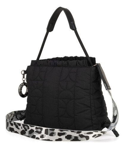Bolsa Tote Cloe Fimuri I Mediano Color Negro