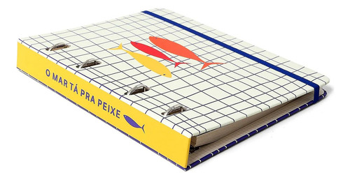 Caderno Criativo Argolado Office Duo Litoral A5 Mar