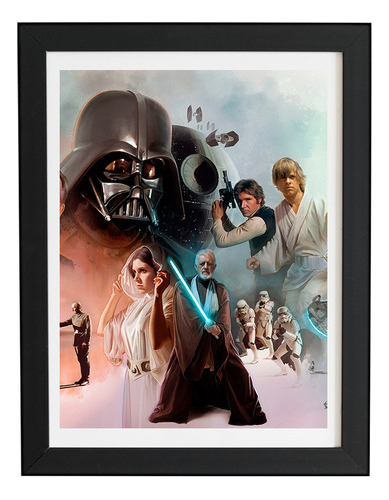 Quadro Star Wars Em Mdf - A4 21x29,7cm