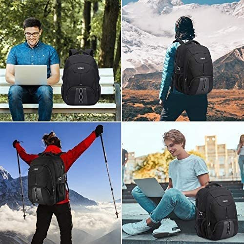 Mochila Extra Grande Para Hombre Impermiable De 50lt-negro