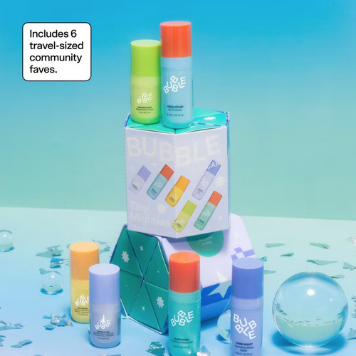 Bubble Skincare Tiny Mighties Mini Essentials Set 6 Minis