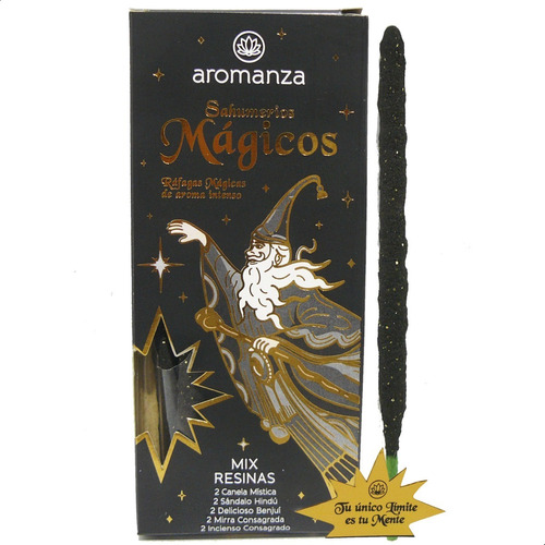 Sahumerios Magicos Aromanza India 5 Aromas Diferentes C Fragancia Mix Resinas