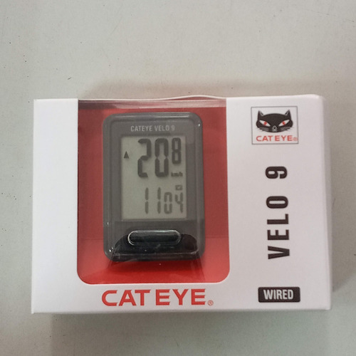 Odometro Velocimetro Cateye Velo 9 Con Cable