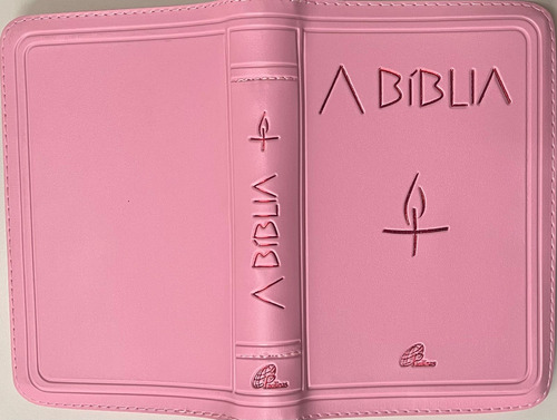 A Bíblia - Zíper Rosa, De Paulinas Editora. Editorial Paulinas, Capa Mole Em Português
