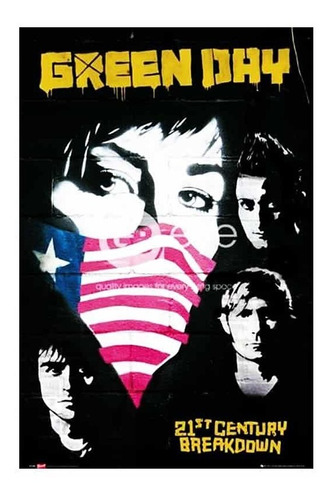 Poster Green Day - Protest