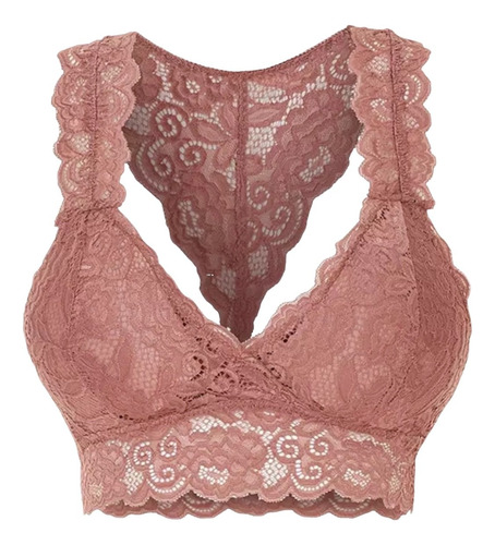 Bralette De Encaje Sin Varilla Sin Relleno Talla Myl