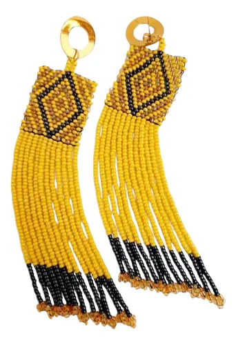 comprar Aretes En Mostacilla Checa Estilo Precolombino Muisca 