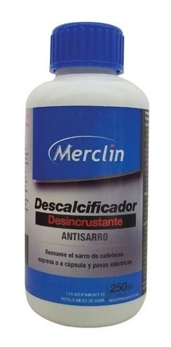 Descalcificador P/cafeteras Pava Eléctrica Merclin 250ml