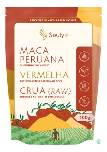 Maca Peruana Vermelha Souly 100g