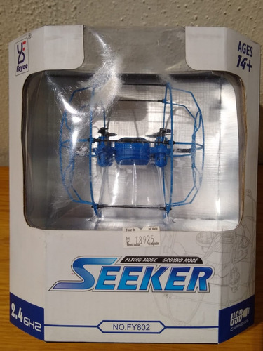 Dron Seeker Con Jaula De Proteccion Azul