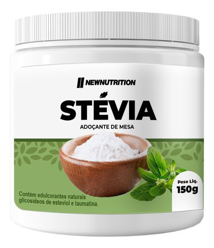 Stevia Adoçante 100% Natural 150g Newnutrition