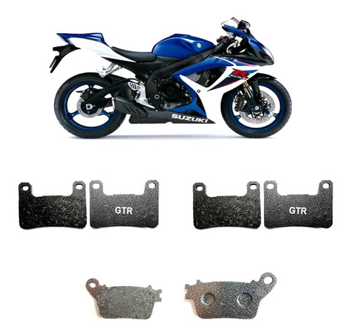 Balatas Kit Suzuki Gsxr 600/750 (06-10) 1000 (07-08) Hayabus