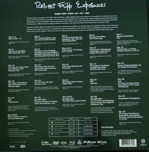Robert Fripp Exposure Studio Live 1977-1983