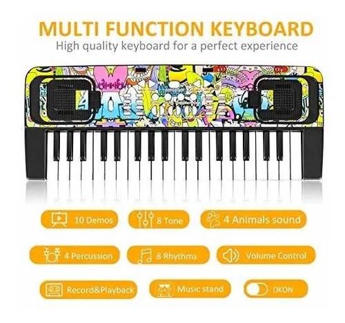 M Sanmersen Teclado De Piano Para Ni os Piano Para Ni o
