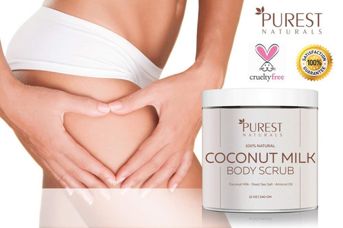 Naturals Más Pura Leche De Coco Exfoliante Corporal Polaco -