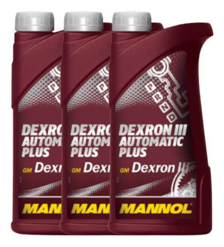 Aceite Lubricante Atf Dexron Iii Mannol Automatic Plus 3lts