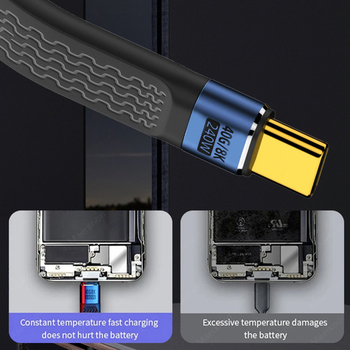 Cables De Datos De Carga De Alta Velocidad Usb4.0 Tipo C De