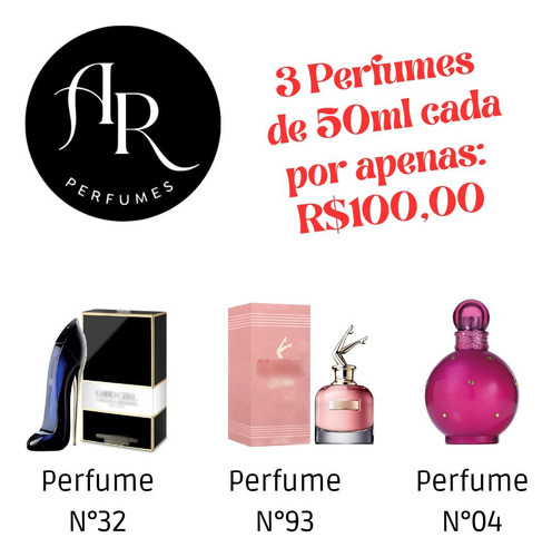 Kit Com 3 Perfumes Contra-tipos: Good G., Scand. E Fantasy