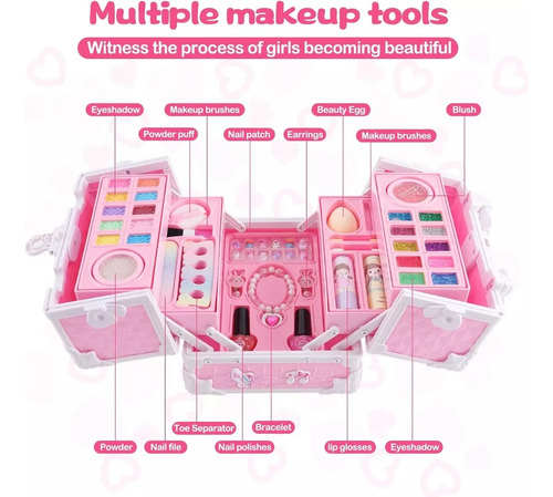 Sets De Belleza Juego De Maquillaje Lavable Real Para Niñas