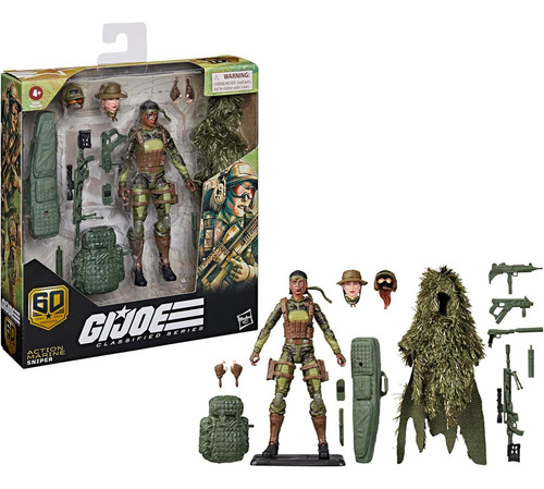 Serie clasificada de G.i. Joe Action Marine - Sniper (de lujo)