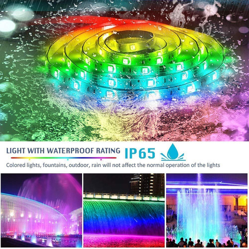 Tira Luces Led Rgb Alexa Wifi 10m Impermeable Control De Voz