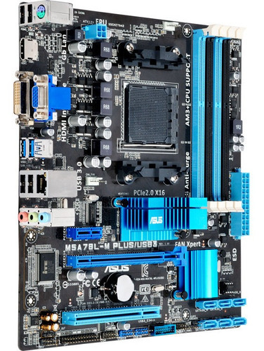 Placa Mãe Asus M5a78l-m Plus/usb3  Amd Am3+ Matx Ddr3 Usb3.0 Cor Preto