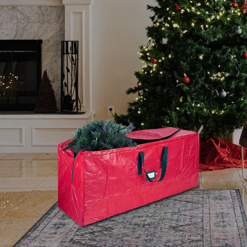 Bolsa Organizadora De Árboles Festivos - Bolsa De S Rojo