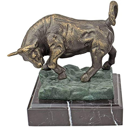 Diseño Toscano Estatua De Hierro Fundido El Toro De Wall Str