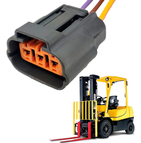 04 Conector P/ Bobina Ignição Empilhadeira Yale 580078979