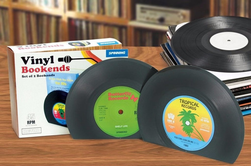 Sujeta Libros Cd Dvd Biblioteca Forma Discos Vinilo Vintage