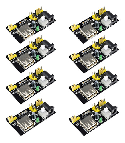 8 Unids Mb102 Breadboard 3.3v/5v Módulo De Fuente De Aliment