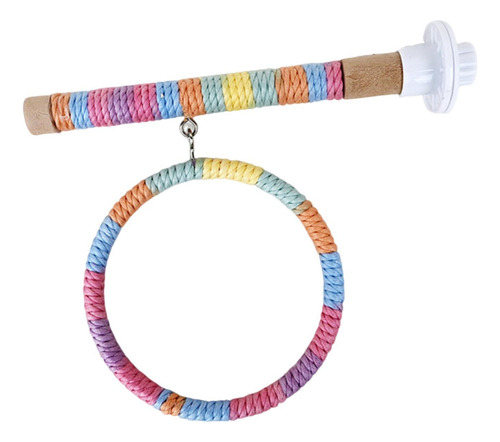 Columpio De Loro Con Soporte De Madera, Hamaca Rosa Azul