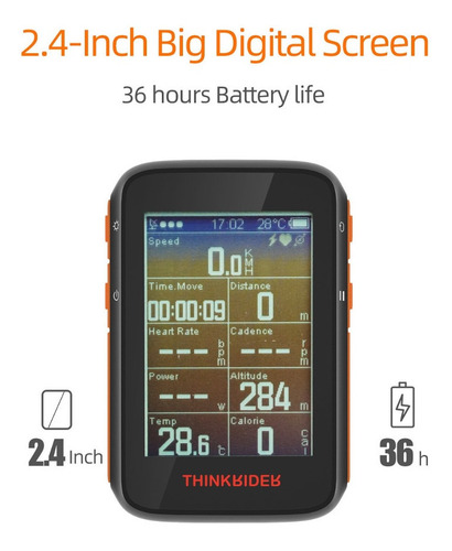Ciclocomputador Thinkrider Bc200 Gps Diginet