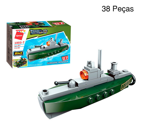 Bloco De Montar 8 Em 1 361 Peças Militar Combat Zones Series
