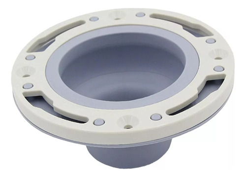 Apt Tubo De Desagüe De Inodoro Con Anillos De Brida Gris -