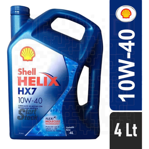 Imagen 1 de 2 de Acetite Shell Helix Hx7 10w40 Semisintetico Nafta O Diesel