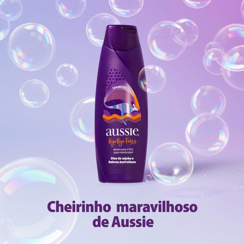 Kit Aussie Bye Bye Frizz Maciez Shampoo 180ml+3 Min 236ml
