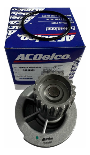 Bomba De Agua Chevrolet Aveo 2008- 2017 Acdelco Original