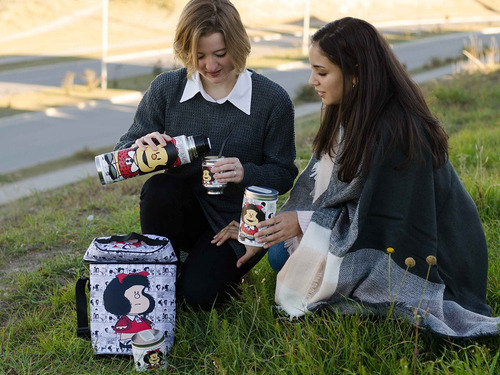 Imagen 7 de 8 de Equipo De Mate Completo Mafalda Regalo Cuero Set Kit Matero