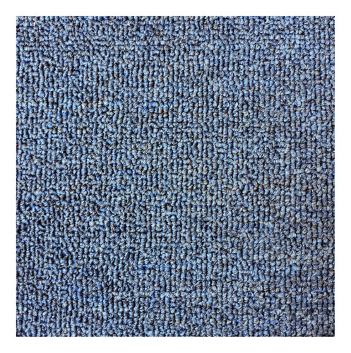 Alfombra Boucle Azul Alto Transito Base Doble