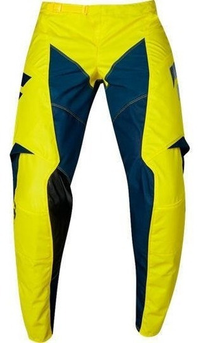 Pantalon Moto Niño White York Amarillo Shift. Mx