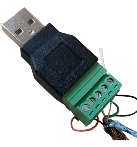 2 Pzas Adaptador Usb Macho A Clemas Borne Terminal Conector