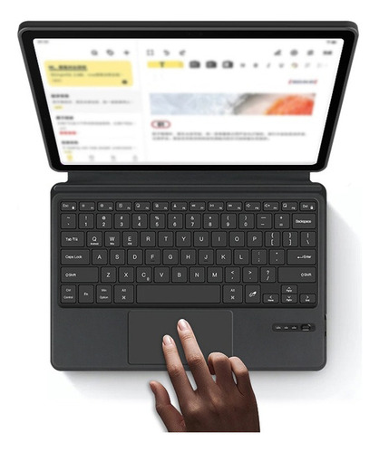 C Funda Tipo Libro Con Teclado Para Samsung Tab S9+ /s9 Fe+