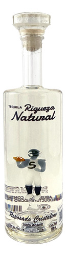 Tequila Riqueza Natural Reposado Cristalino Futbol 750 Ml