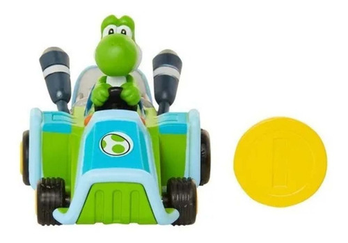 Figura Nintendo Super Mario Bros Coin Racers Wave1 yoshi