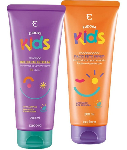 Kit Eudora Kids Shampoo + Condicionador Infantil 