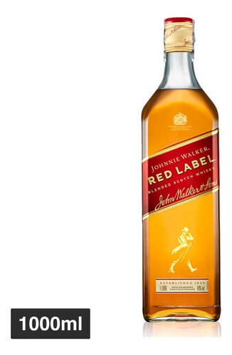 Scotch Whisky Johnnie Walker Rojo Botella 1l