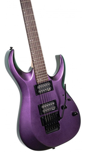 Guitarra Cort X300 Emg Floyd Rose Special Flip Purple, color violeta oscuro